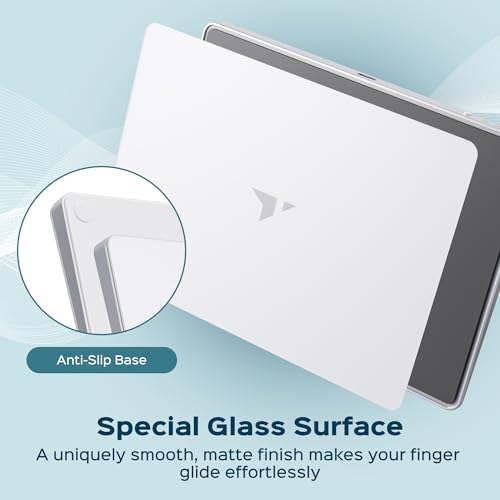 Turonic TP1 Wireless Touchpad, Compatible with Windows, Bluetooth 2.4GHz | Type-C Rechargeable, 150×105mm Area, Up to 30H Use, 4-Touch Recognition, Multi-Device Connection, Precision Glass