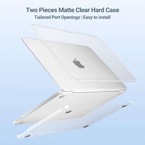 MOSISO Compatible with MacBook Neo Case 13 inch 2026 A3404 A18 Pro Chip | 4 in 1 Kit Ultra-Thin Exact-Fit Scratches&Fingerprints Resistant Protective Hard Shell Matte Case Cover, Matte Clear - color: Matte Clear