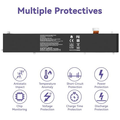 RC30-0248 Battery Replacement for Razer Blade Advanced 15 2018 2019 2020 2021 RTX 2060 2070 2080 RZ09-02385 RZ09-02386 RZ09-02386E92 RZ09-02486 RZ09-02886 RZ09-02887 RZ09-0301 RZ09-03135 4ICP4/55/162 - size: RC30-0248 15.71 4.84 1.18in