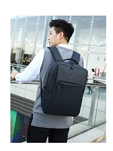 Elonglin Laptop Backpack 15.6" Travel Business Work Bag Water Resistant Daypack with USB Charging Port Black - color: Black