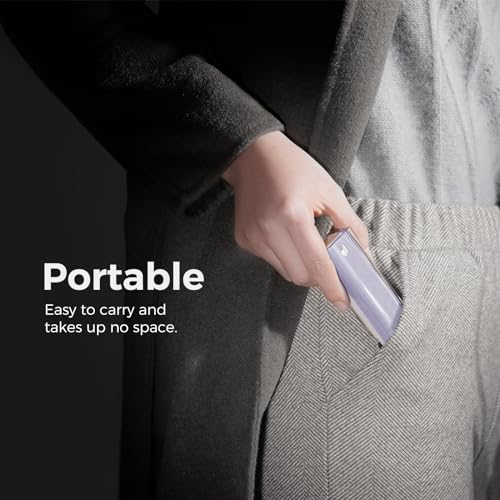 CLICK CLEAN Screen Cleaner, Fingerprint Proof Screen Cleaner Spray, All-in-One Cleaner with Microfiber and Shell for All Phones, Laptop and Tablet Screens (Purple) - color: Purple