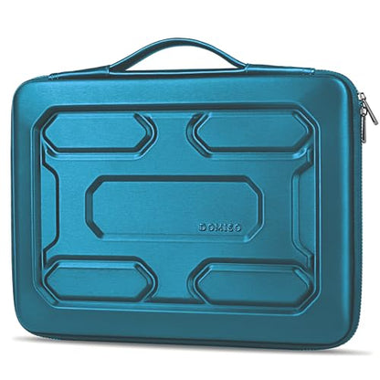 DOMISO 15.6 inch Laptop Sleeve with Handle Shockproof Waterproof EVA Protective Case for 15.6" Yoga 720 IdeaPad 310 320 ThinkPad T570/Legion 5 Gen 6/HP Envy 15/15.6" Notebooks, Teal - color: Teal, size: 15.6 inch