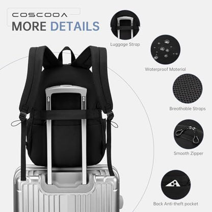 40x30x15cm Personal Item Travel Backpack,16"x12"x6" Small Carry-On Bag 20L, Flight-Approved Underseat Luggage, Mochila de Viaje,Cabin-Size Lightweight Backpack for Men & Women - color: Green