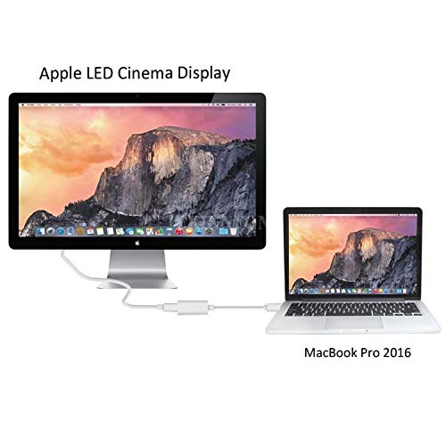 YMY USB C to Mini Displayport Adapter, Type C to Mini DP Converter Compatible with MacBook Pro 2016/2017, Chromebook Pixel, Dell XPS Convert to LED Cinema Display, iMac, Dell Monitor (Silver)