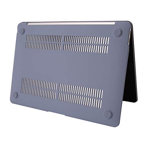 Se7enline for MacBook Pro 13 inch Case M2/M1 2026-2020 A2338,Lavender Gray | Hard Shell Laptop Case Washable Keyboard Cover Skin Anti-Scratch Anti-Drop Heat Dissipation Full Port Access Slim Lightweight - color: Lavender Gray