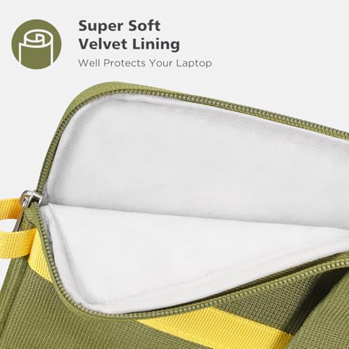 NIDOO Laptop Sleeve 10 inch Tablet Bag Carrying Case for 11 inch iPad/11 iPad Air M4 2026/11" iPad Pro M5 M4/ 11" Samsung Galaxy Tab S9 S8 / Lenovo Tab M11 Water Resistant Computer Pouch, Green - color: Green, size: 10-11 Inch