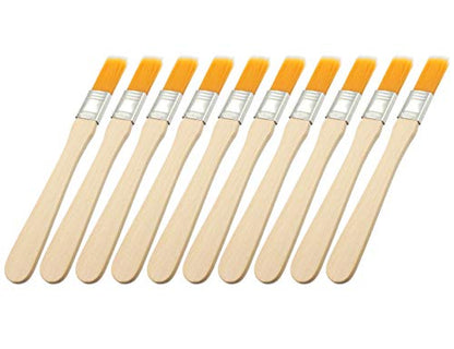 LBY 10pcs Household Cleaning Dusting Brush,135mm(5.31'') Paint Brush Small Size Keyboard Brush Computer Notebook Dusting Brush, Yellow Natural Bristles, Wooden Handle - size: 135mm(5.31'')Dusting Brush