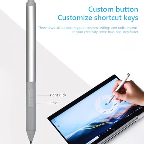 Stylus Pen for HP Elite x2 1013 G3, EliteBook x360 1020 G2, EliteBook X360 1030 G2 G3, Pro x2 612 G2ADDP0221002 Stylus Pen L04729-002 - color: Silver, style: L04729-002