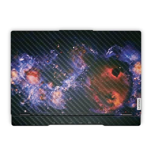 Carbon Fiber Laptop Skin Compatible with Lenovo Legion 5 Gaming Laptop (15IRX9) 2024 - Andromeda - Premium 3M Vinyl Protective Wrap Decal Cover - Easy to Apply | Crafted in the USA - color: Andromeda, size: Legion 5 Gaming (15IRX9) 2024 Top Skin Only, sty