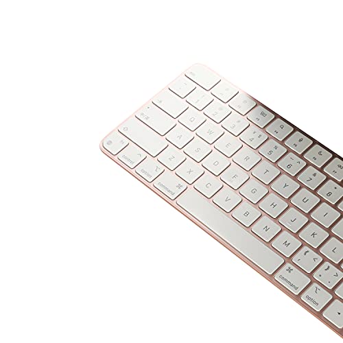 Keyboard Cover for New M4 iMac Magic Keyboard (Model A3118/A2449, Touch ID Version, w/o Numeric Key) - Ultra Thin, Protective and Clear Keyboard Cover Protector Skin - color: A2449 (Touch ID & Short Model )