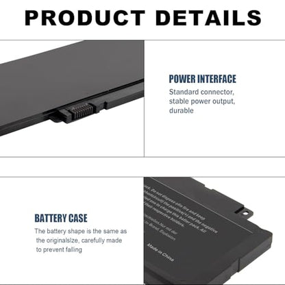 BND F7HVR Laptop Battery Replacement for Dell Inspiron 17 7737 7746 15 7537 5545 Series Ins15HD-2528 Ins15HD-1528 Ins15HD-1828T G4YJM 062VNH T2T3J Battery 14.8V 58Wh