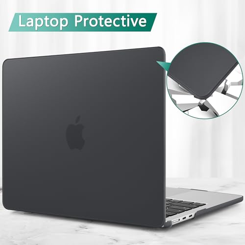 May Chen Case for MacBook Air 13/13.6-inch (M5/M4/M3/M2, 2022-2026 Models A3449 A3240 A3113 A2681), Lightweight | Closes Seamlessly | Ideal for Work Hard Shell Case, Matte Black - color: Matte Black