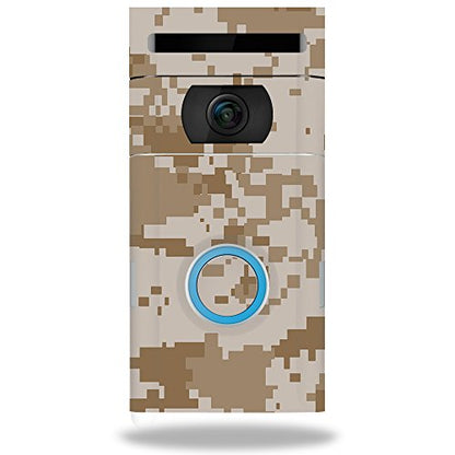 MightySkins Skin Compatible with Ring Doorbell 2 - Desert Camo | Protective, Durable, and Unique Vinyl Decal wrap Cover | Easy to Apply, Remove, and Change Styles | Made in The USA - color: Desert Camo