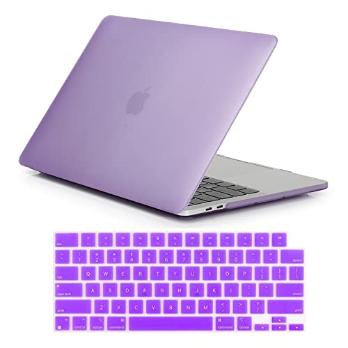 Se7enline Compatible with Best MacBook Pro Case 16 inch 2021-2024 M4 M3 M2 M1Chip Model A2485 A2780 A2991 A3403 Matte Laptop Protective Hard Shell Case with Keyboard Cover Skin,Light Purple | 2 in 1 Matte Hard Shell Laptop Case with Keyboard Cover Anti-Sc