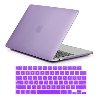 Se7enline Compatible with Best MacBook Pro Case 16 inch 2021-2024 M4 M3 M2 M1Chip Model A2485 A2780 A2991 A3403 Matte Laptop Protective Hard Shell Case with Keyboard Cover Skin,Light Purple | 2 in 1 Matte Hard Shell Laptop Case with Keyboard Cover Anti-Sc