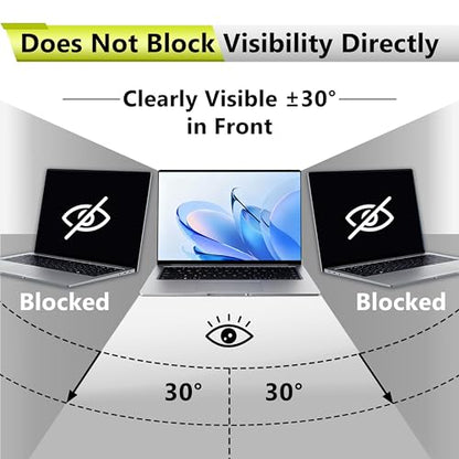 14 Inch Laptop Privacy Screen Filter Compatible with HP/Dell/Acer/Samsung/Lenovo/Toshiba for 16:9 Widescreen Display Laptop Privacy Screen Anti-Blue and Anti-Glare Protector with Webcam Cover | Anti-glare protective film, blue light filtering safety shiel