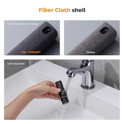 K&F CONCEPT 2-in-1 Screen Cleaning Tool, Includes 20ml Liquid, Grey & Pink | Powerful Cleaning,Wide-Angle Atomizing Nozzle, Fiber Cloth Shell,One Spray and One Wipe,Easy Clean,MM04