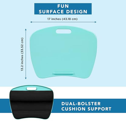 LAPGEAR Basic Lap Desk – Aqua Sky, Fits 15.6” Laptops - color: Aqua Sky
