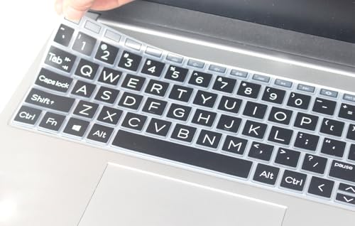 Keyboard Skin Compatible for 15.6" HP Laptop 15-fc 15-fd 15t-fd 15z-fc, HP Pavilion 15 15-eg/eh/er 15t-eg200/eg300 15z-eh300, HP Pavilion 17z 17z-cp000 17z-ca200 17-cn 17-cp (Big Letters Black) - color: Big Letters - Black
