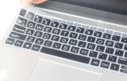 Keyboard Skin Compatible for 15.6" HP Laptop 15-fc 15-fd 15t-fd 15z-fc, HP Pavilion 15 15-eg/eh/er 15t-eg200/eg300 15z-eh300, HP Pavilion 17z 17z-cp000 17z-ca200 17-cn 17-cp (Big Letters Black) - color: Big Letters - Black