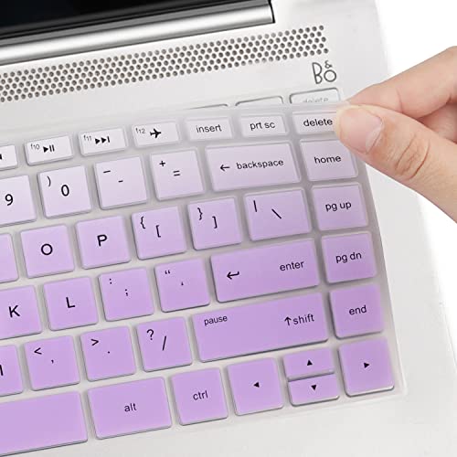 Keyboard Cover for HP Laptop 14-dq/dk/cf/fq 14-fq1025cl 14-fq0013dx 14-fq0045nr 14-fq1003cl 14-fq0032ms 14-fq0110wm 14-fq1021nr fq0032ms fq1023cl fq0020nr fq0037nr fq0060nr fq0090tg fq0080nr fq0030nr - color: GradualPurple