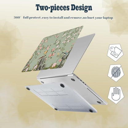Laptop Shell for MacBook Air 11 inch Case 2015 2014 2013 2012 2011 2010 Release Model A1465 A1370,Air 11.6" Snap on Protective Laptop Hard Case & Keyboard Cover,Flowers & Birds - color: Flowers & Birds, size: Air 11" 2010-2015(A1370/A1465)