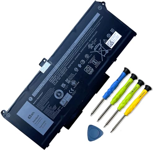 RJ40G 4-Cell 63Wh Laptop Battery Replacement for Dell Latitude 15 5520 Latitude 14 5420 Precision 15 3560 Series M033W 01K2CF 075X16 WY9DX P137G P137G001 P104F P104F001 0WK3F1 0M3KCN 15.2V 3941mAh - size: 9.66*4.06*0.22 inch RJ40G