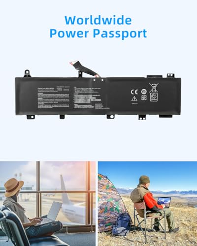 90Wh C41N1906-1 (Long line) Laptop Battery Replacement for ASUS TUF Gaming A15 FA506 FA506II FA506IU FA506IV FA506QR 2021 F15 FX506 FX506H FX506HM FX506L FX506LH High Performance
