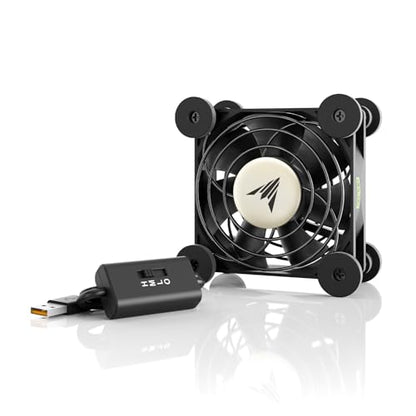 AC Infinity MULTIFAN S1, Quiet 80mm USB Fan, UL-Certified for Receiver DVR PlayStation Xbox Computer Cabinet Cooling - size: S1