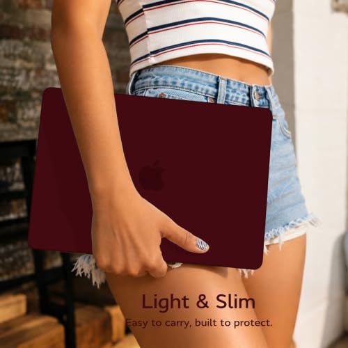 B BELK for MacBook Neo Case 13 inch 2026 Release Model A3404, Burgundy | Scratch Resistant Protective Matte Hard Shell for Mac Neo Case with Keyboard Cover & Screen Protector, Lightweight, Snap-On - color: Burgundy