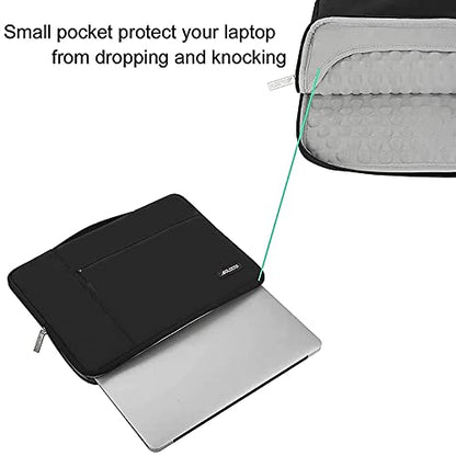 MOSISO Laptop Case 13.3 inch, 13-13.3 inch Laptop Sleeve with Handle Compatible with MacBook Air/Pro 13/Pro 14 M5 M4 M3 M2 M1,HP Dell ASUS Lenovo, Polyester Multifunctional Computer Bag, Black - color: Black, size: 13.3 inch