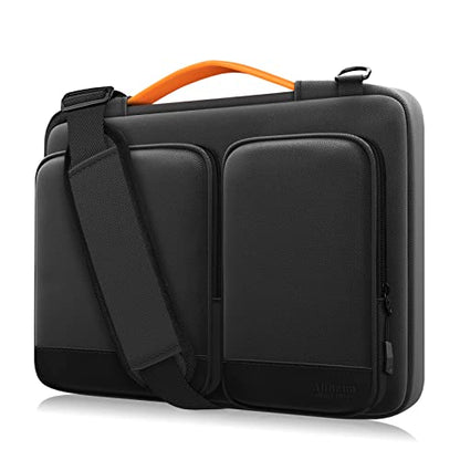Alfheim Laptop Bag 14-14.2 inch Laptop Cover, 360° Protective Waterproof Shockproof Lightweight MacBook Air 15 Notebook Briefcase, Compatible with ASUS Lenovo Dell Samsung - color: Dark Grey, size: 14"