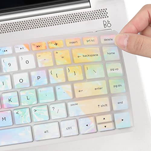 Keyboard Cover for HP Pavilion x360 14 & HP Laptop 14 14-dk 14m-dh 14-dq 14-fq 14-cd/ce/cf 14t-dh200 14-dq0052dx 14-dq2053cl 14-dk0002dx 14m-dh1003dx 14t-dq300 14m-cd0003dx 14-fq0013dx 14-cf0006dx - color: colors