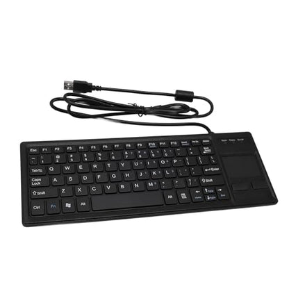 Sanpyl Wired Mechanical USB Keyboard, IP68 & Touch Industrial Keyboard with Touchpad for Laptop Notebook PC, 310x115x12mm / 12.2x4.53x0.47inch