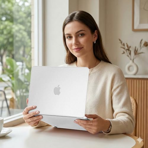 Matte Frosted Compatible with MacBook Neo 13 Inch 2026 (Model A3404 | A18 Pro Chip) | Anti-Fingerprint Hard Shell, Ultra Slim, Non-Slip, Lightweight Protective Cover | Frosted Clear - color: Matte Clear
