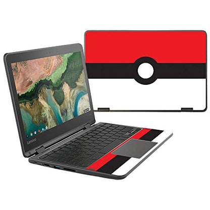 MightySkins Skin Compatible With Lenovo 300e Chromebook 11.6" (2018) - Battle Ball | Protective, Durable, and Unique Vinyl Decal wrap cover | Easy To Apply, Remove, and Change Styles | Made in the USA