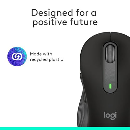 Logitech Signature M650 Wireless Mouse Small to Medium Sized Hands - Black - color: Black