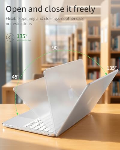 Matte Clear Laptop Case Compatible with MacBook Neo 13 inch 2026 | 13-in Mac Model A3404, A18 Pro Chip, Ultra Thin Hard Shell Cover Protect from Scratches, Frosted Transparent Display Logo - color: Matte Transparent, size: MacBook Neo 13"