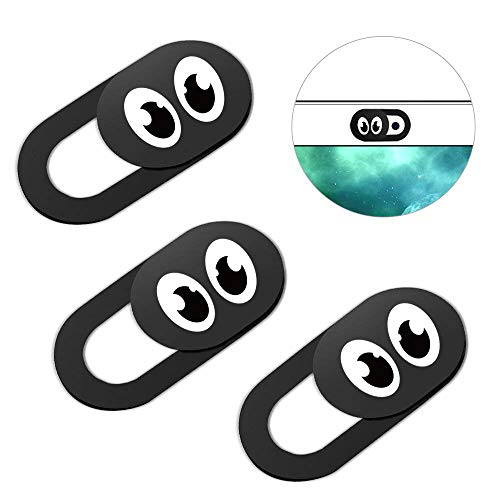 Eye Webcam Cover Slider 0.7Mm Thin - Web Camera Cover Fits Laptop, Desktop, Pc, Macboook Pro, iMac, Mac Mini, Computer, Smartphone, Protect Your Privacy Security, Strong Adhensive 3 Pack (3 Pack) - color: 3 Pack Eye