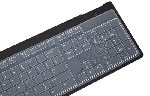 Silicone Keyboard Skin Cover Compatible for HP USB Slim Business Keyboard KU-1469 SK-2120 KB-1469 803181 KBAR211 T4E63AT and HP EliteOne 800 G4 All-in-One PC (Clear)