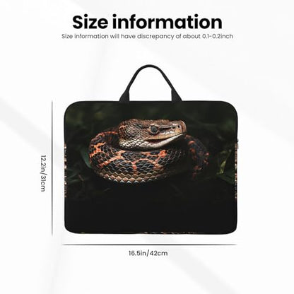 14 inch Laptop Sleeve with Handle Shockproof Laptop Bag Waterproof Computer Cover Bag Snake Briefcase
