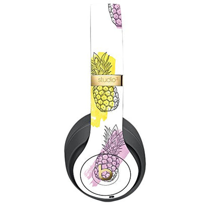 MightySkins Skin Compatible with Beats Studio 3 Wireless - Funky Pineapples | Protective, Durable, and Unique Vinyl Decal wrap Cover | Easy to Apply, Remove, and Change Styles | Made in The USA - color: Funky Pineapples