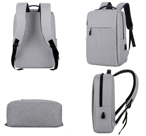 15 Inch Laptop Backpack,Business Bag with USB Port for Travel & Commute Red - color: Red