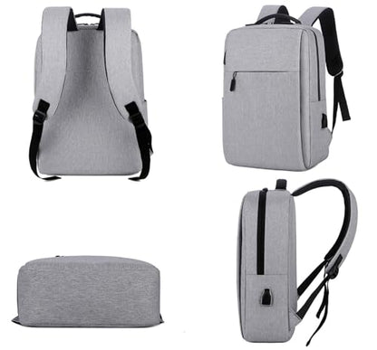 15 Inch Laptop Backpack,Business Bag with USB Port for Travel & Commute Red - color: Red