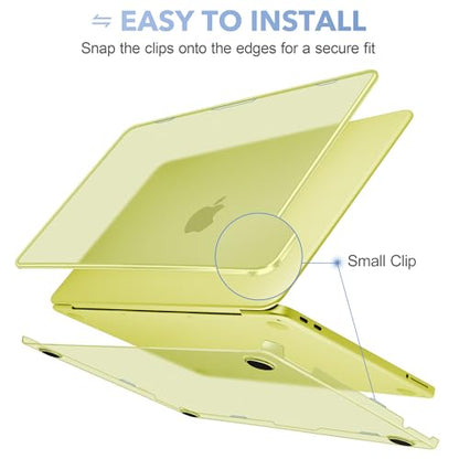 May Chen Compatible with MacBook Neo 13 inch Model A3404 2026 Release, Slim & Lightweigh Frosted Finish Protective Case with Keyboard Cover&Screen Protector, Froste Citrus - color: Froste Citrus