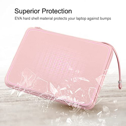 FINPAC Hard Laptop Sleeve Case for 15.6 inch Chromebook Waterproof Pink | Shockproof Computer Case Compatible with HP Dell Razer Samsung Laptop Chromebook - color: Pink, size: 15.6-inch Laptop/Chromebook