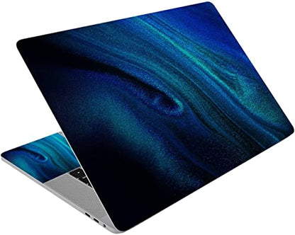 Laptop Skin Sticker Decal 15-15.6 Inches, Universal Reusable Vinyl Sticker for 12.1 13 13.3 14 15.4 Inches Netbook/Notebook PC, Waterproof & Scratch-Resistant (Blue Quicksand) - color: Blue Quicksand