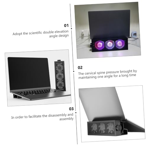 Level RGB Led Laptop Stand Desk Cooling Pad for Gaming Detachable Notebook Cooler Magnetic Fans