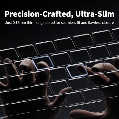 Macaset Keyboard Cover for MacBook Air 13.6"/15" & Pro 14"/16" | US | US Layout | Premium TPU | 0.11mm Ultra-Thin | Skin-Friendly Feel | High Transparency | Air & Pro M5–M1 (2026–2021)