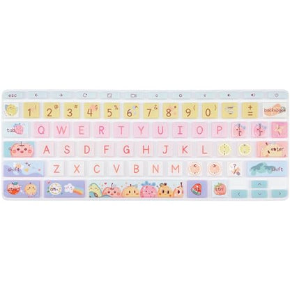 Keyboard Cover Skin for HP Chromebook 11 x360 11.6,G2/G3/G4/G5/G6 EE/G7 EE 11.6, 14-ca 14-ak14-X Series/HP Chromebook 14 G2 G3 G4 Keyboard Protector,Cute Fruits - color: Cute Fruits
